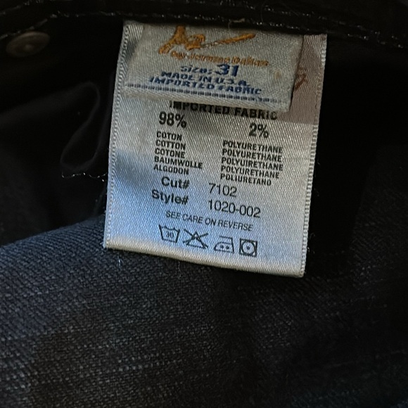 Citizens of Humanity sz 31 rise 9” inseam 30” Men's Black Jeans great pre owned - Picture 5 of 6